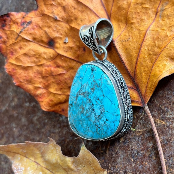 Assorted BLUE Mix and Match Sterling Silver Gorgeous Gemstones Vintage Jewelry - Picture 12 of 13